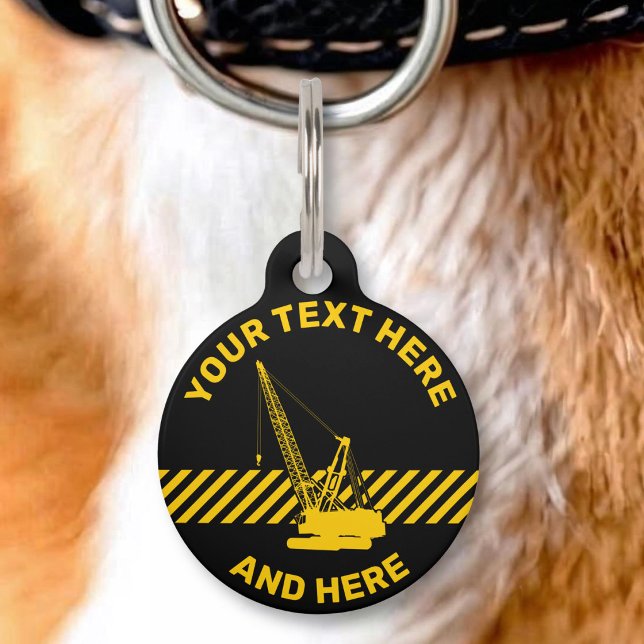 Construction Crane Pet Tag (Creator Uploaded)