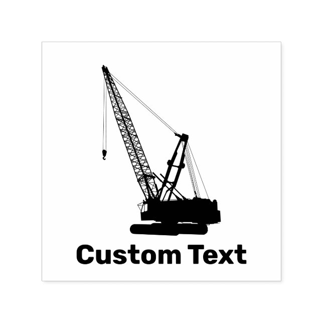 Construction Crane Self-inking Stamp (Design)