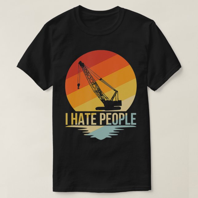 construction Crane  T-Shirt (Design Front)