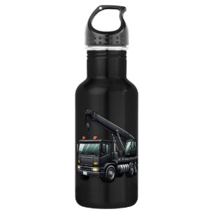 Construction/crane truck 532 ml water bottle