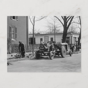 Construction Crew, 1925 Postcard
