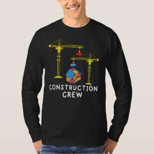 Construction Crew Bricklayer Building Blocks Maste T-Shirt