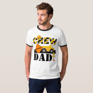 Construction Crew DAD Shirt Personalise Wording