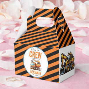 Construction Crew Dump Truck Boy 2nd Birthday Favour Box
