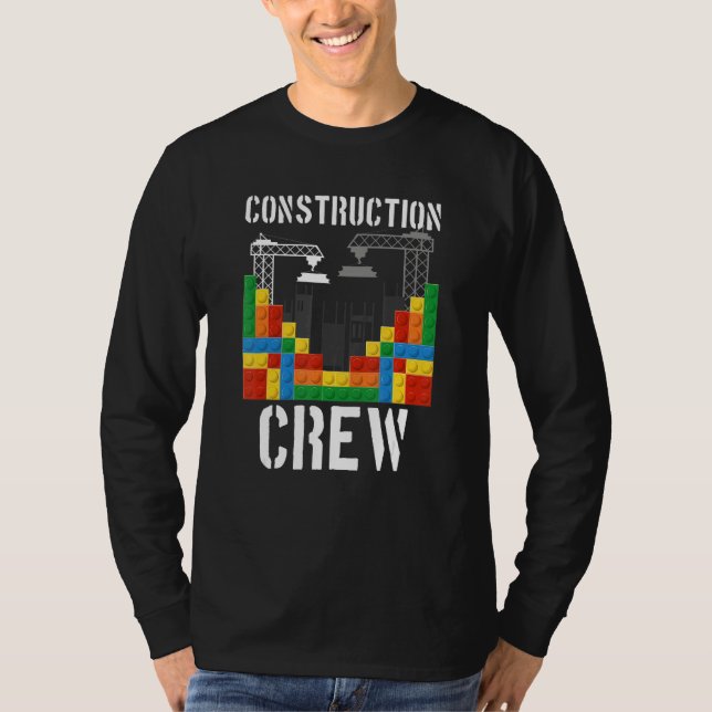 Construction Crew Master Builder Bricklayer Buildi T-Shirt (Front)
