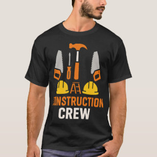 Construction Crew Tools Graphic T-Shirt