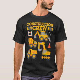 Construction Crew Worker Excavator Toddler Boys G T-Shirt