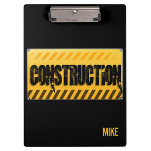 Construction Custom Printed Personalised Clipboard