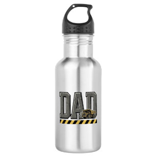 Construction Dad Vintage Engraving T-Shirt Design_ 532 Ml Water Bottle