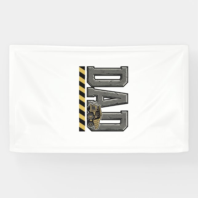 Construction Dad Vintage Engraving T-Shirt Design_ Banner (Horizontal)