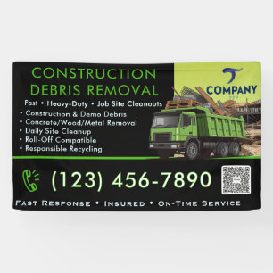 Construction Debris Removal Banner - Job Site