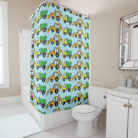 Construction Digger and Dump Truck Pattern