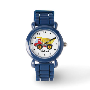 Construction dump truck add name watch