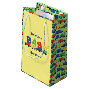 Construction Dump Truck Baby Shower Boy Small Gift Bag