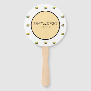 Construction Dump Truck Birthday  Hand Fan