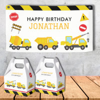 Construction Dump Truck birthday invitation