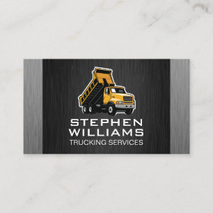 Construction Dump Truck   Builders Business Card