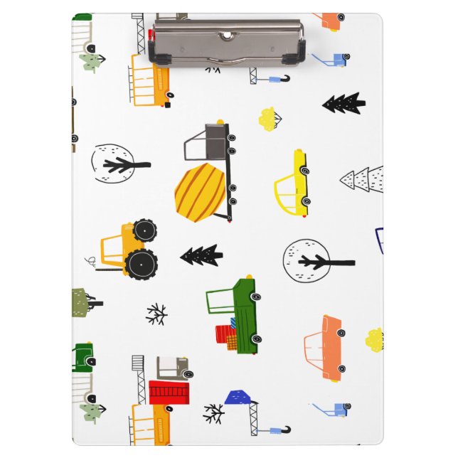 Construction Dump Truck Clipboard (Front)