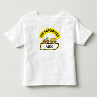 Construction Dump Truck custom name t-shirt