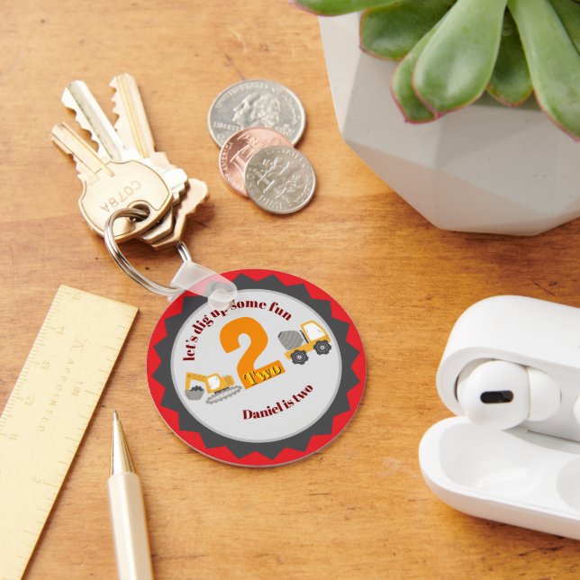 Construction Dump Truck Key Ring (Desk)