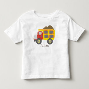 Construction Dump Truck Name Toddler T-Shirt