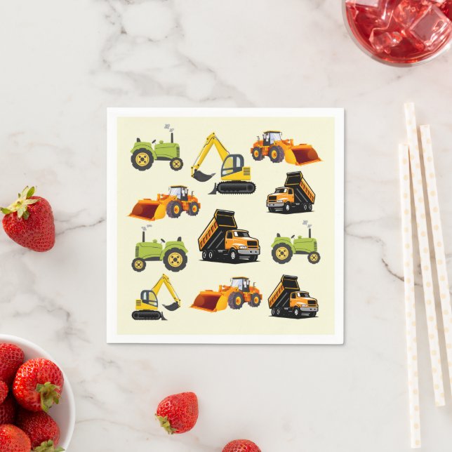 Construction Dump Truck Napkin (Insitu)