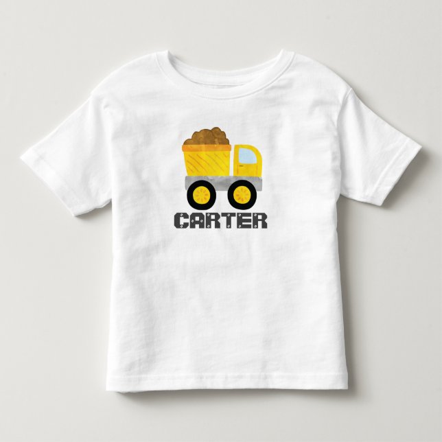 Construction Dump Truck T-Shirt Kids (Front)