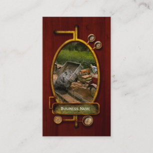 Construction - Dumping made easy 1925 Business Card