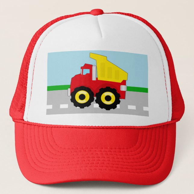 Construction Dumptruck Trucker Hat (Front)