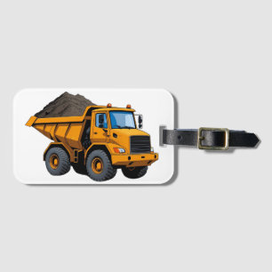 Construction/Earth Mover/dump truck  Luggage Tag