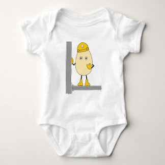 Construction egghead baby bodysuit