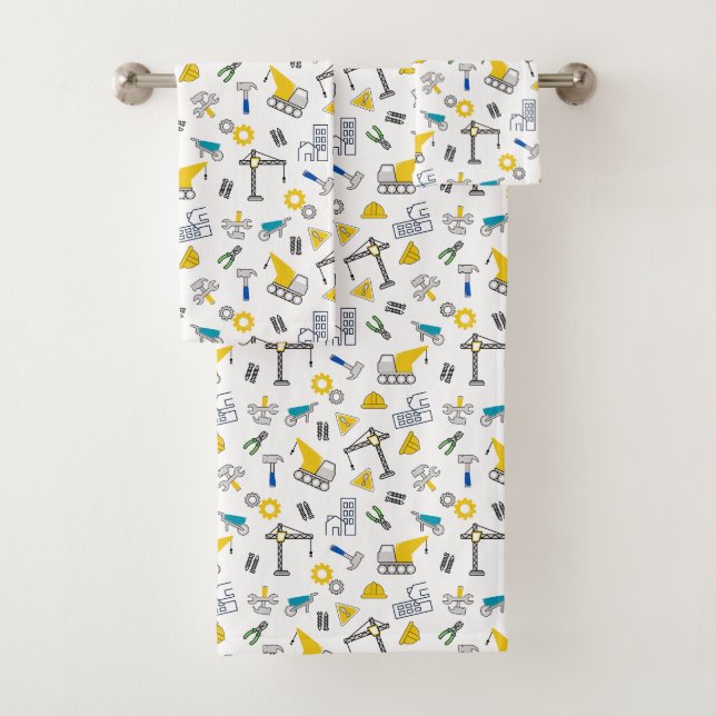 Construction Elements Bath Towel Set (Insitu)