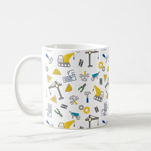 Construction Elements Coffee Mug (Left)