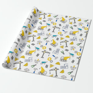 Construction Elements Wrapping Paper
