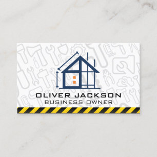 Construction Engineer Architect Business Card