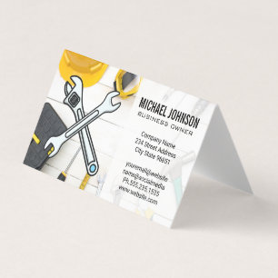 Construction Equipment Home Repair Hand Tools Business Card