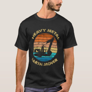Construction Excavator Bulldozer Truck Crane T-Shirt