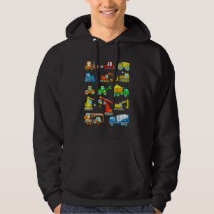 Construction Excavator For Boys Girls Men And Wom Hoodie