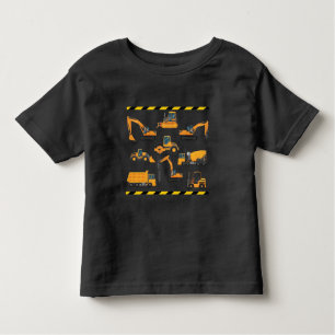 Construction Excavator operator Boy Kindergarten Toddler T-Shirt