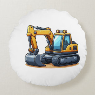 Construction/Excavator  Round Cushion
