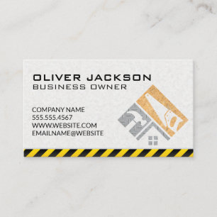Construction   Excavator Vehicle   Real Estate Business Card