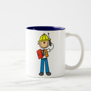 Construction Foreman T-shirts and Gifts Two-Tone Coffee Mug