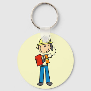 Construction Foreman Tshirts and Gifts Key Ring