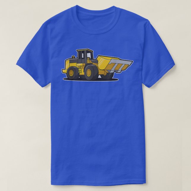 Construction Front Loader Tractor Shirt For Adults (Design Front)