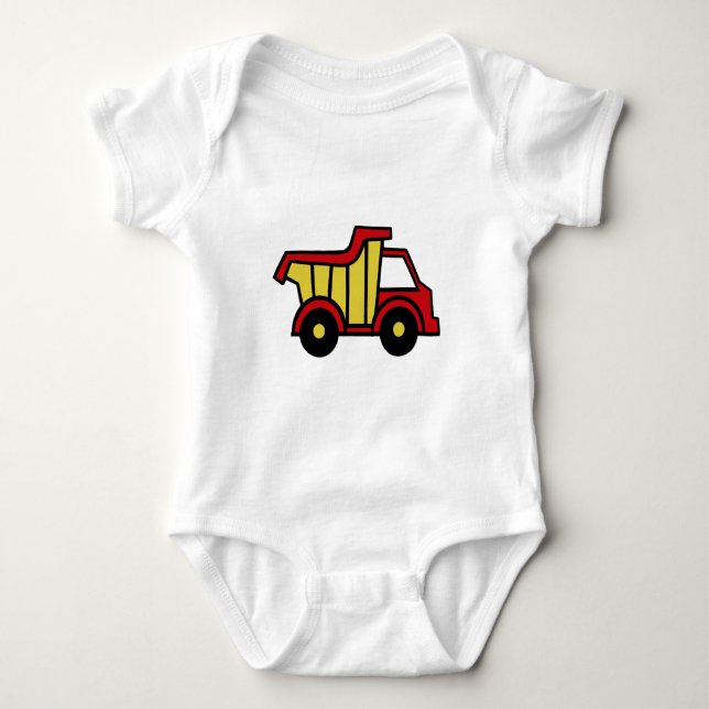 Construction Fun/ Dump Truck Baby Bodysuit (Front)