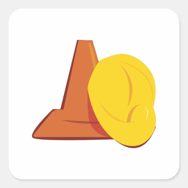 Construction Gear Square Sticker (Front)