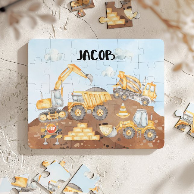Construction Gift for Boys, Construction Jigsaw Puzzle (Creator Uploaded)