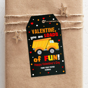 Construction Gift Tags, Classroom Valentine's Tag