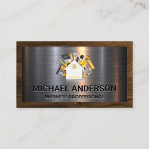 Construction Hand Tools   Aluminium Metal   Wood  Business Card