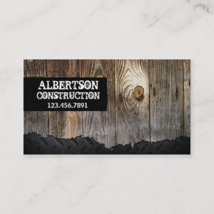 Construction Handyman Business Card